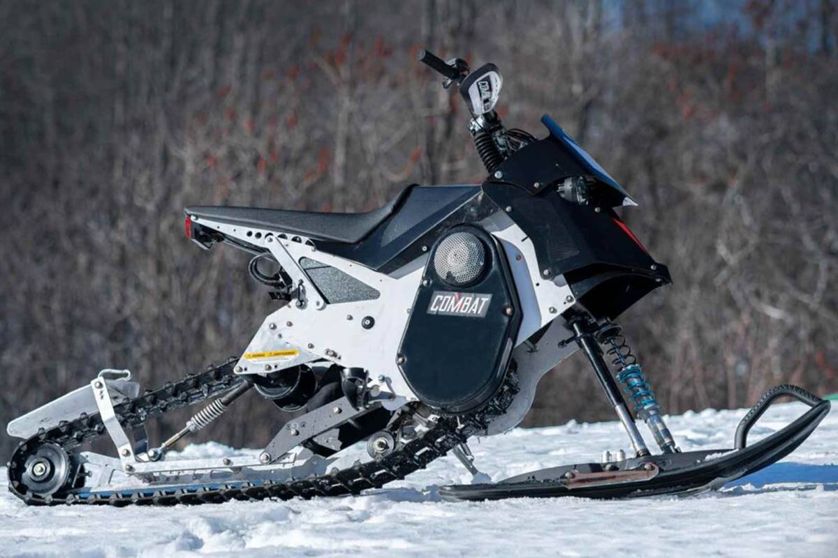 Daymak Combat en modo moto de nieve