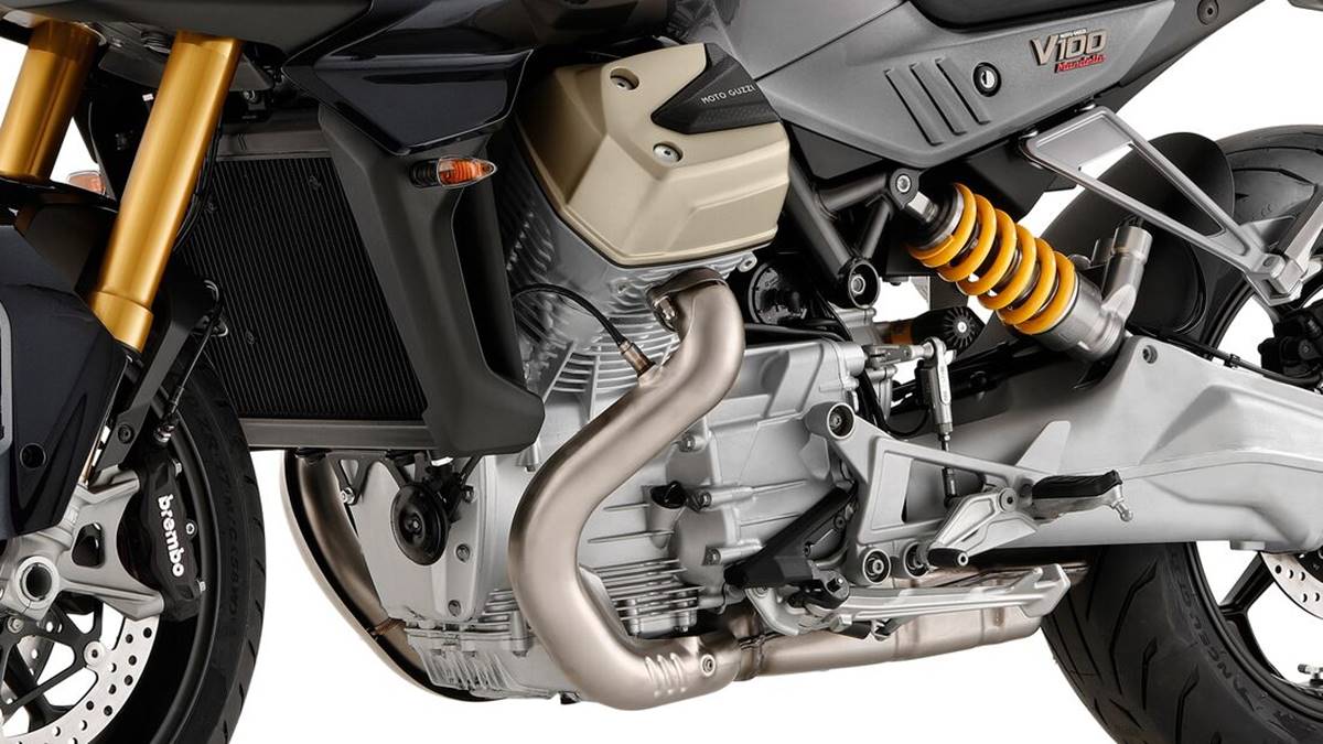 Motor de la nueva Moto Guzzi V100 Mandello