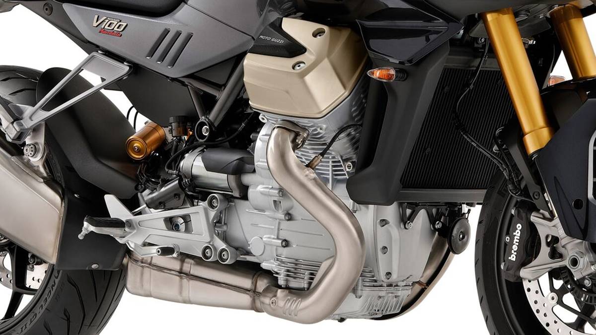 Motor de la nueva Moto Guzzi V100 Mandello