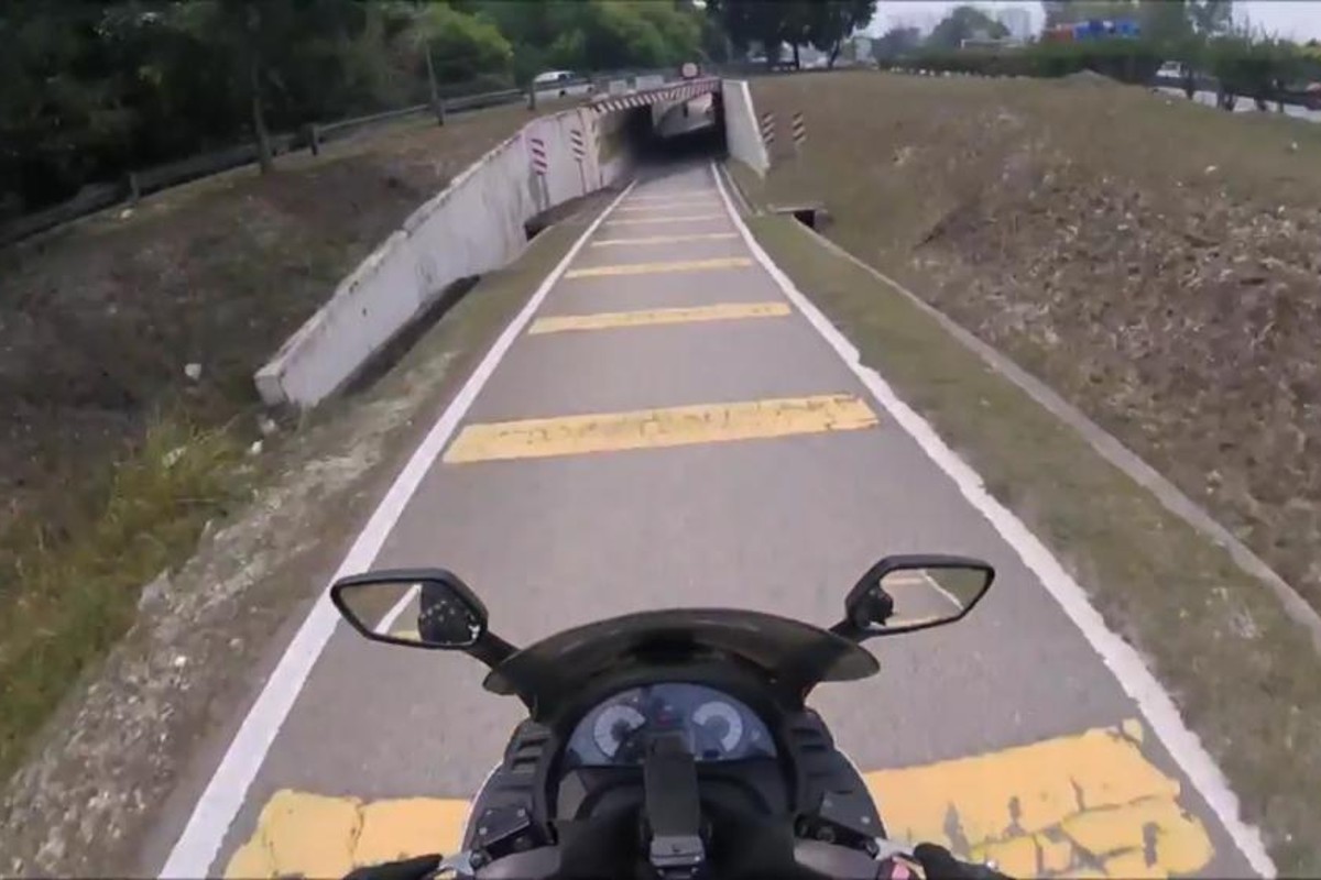 Carril exclusivo para motocicletas en Malasia