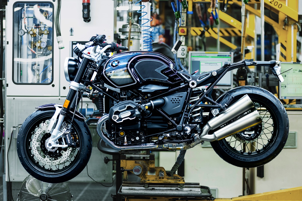 Fabricación de la BMW R nineT 100 años