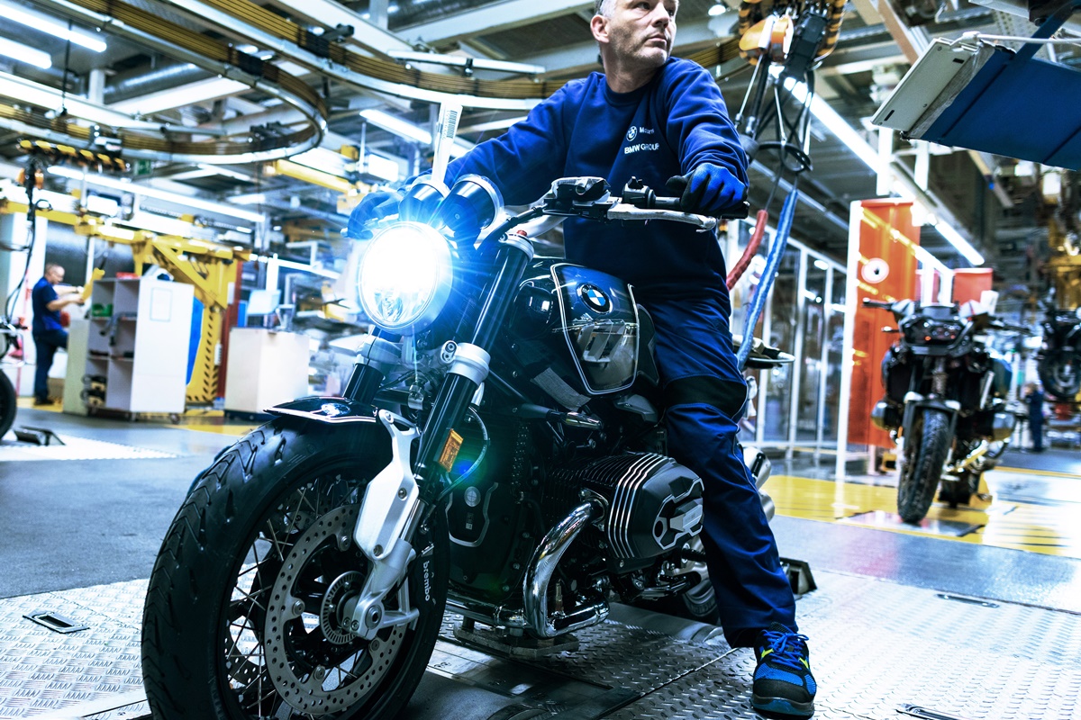 Fabricación de la BMW R nineT 100 años