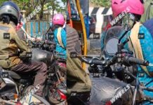 Mula de pruebas cazada entre el tráfico de La India