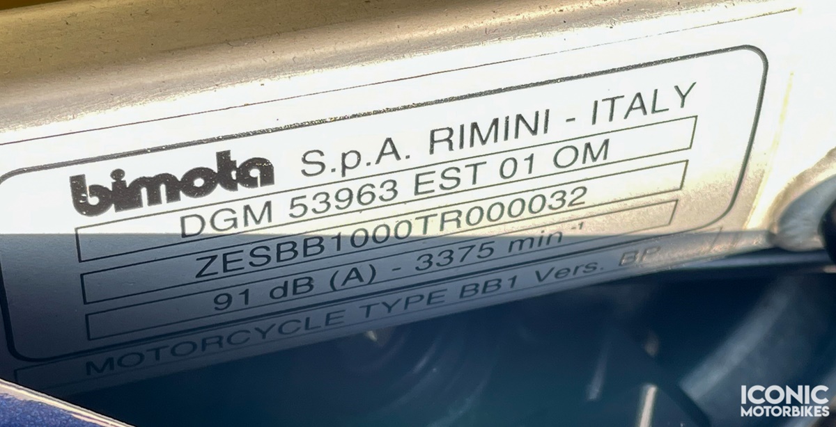 Bimota BB1 Supermono en detalle