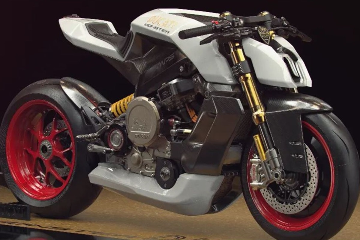 Diseño conceptual de una futura Ducati Monster eléctrica