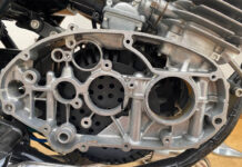 El motor está totalmente vacío por dentro, pero matiene todos los elementos exteriores
