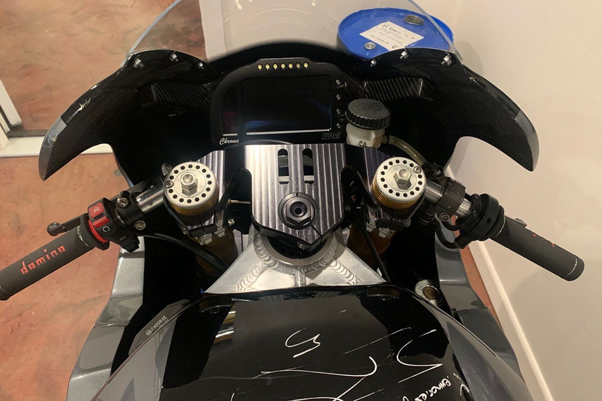 La moto fue reacondicionada tras acabar su vida en el Mundial