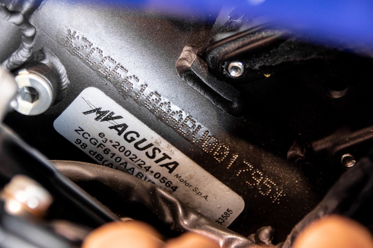 MV Agusta F4 Freece Tricolori en detalle