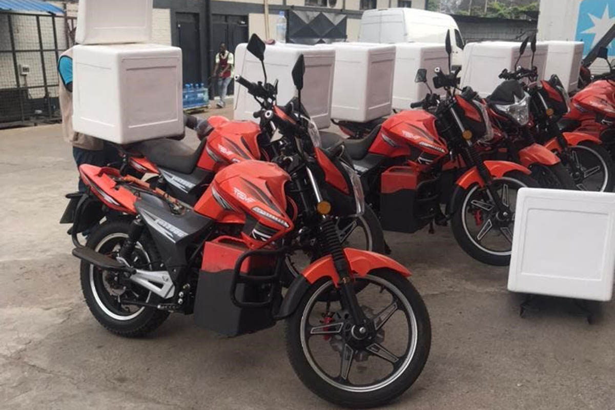 La flota es de 300 motos