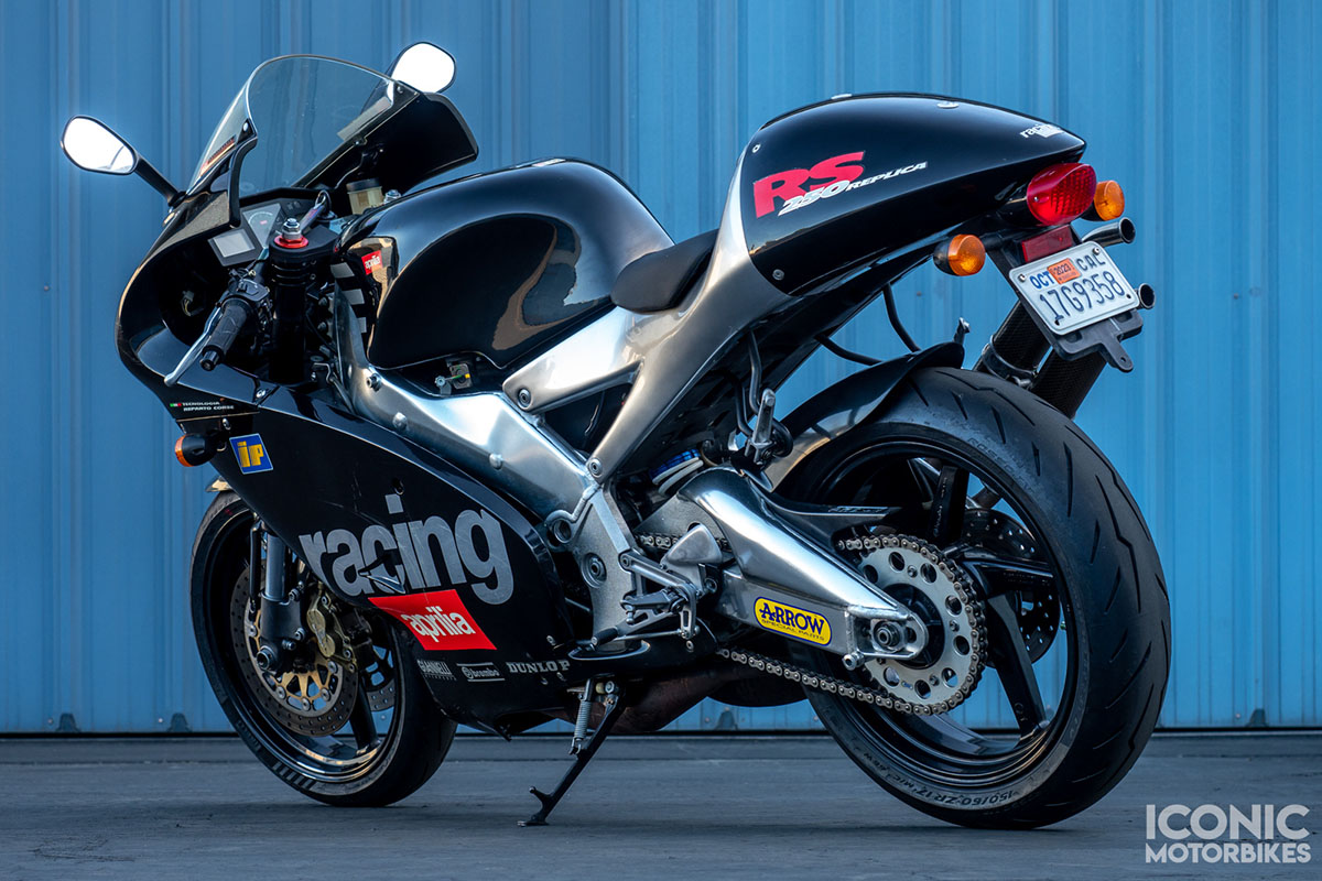 El perfil de la Aprilia RS250 sigue siendo espectacular