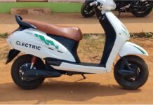 Honda Activa reconvertido en eléctrico