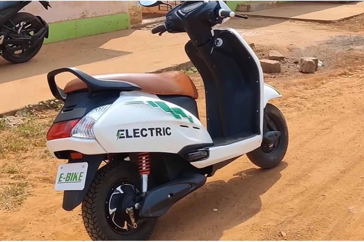 Honda Activa reconvertido en eléctrico