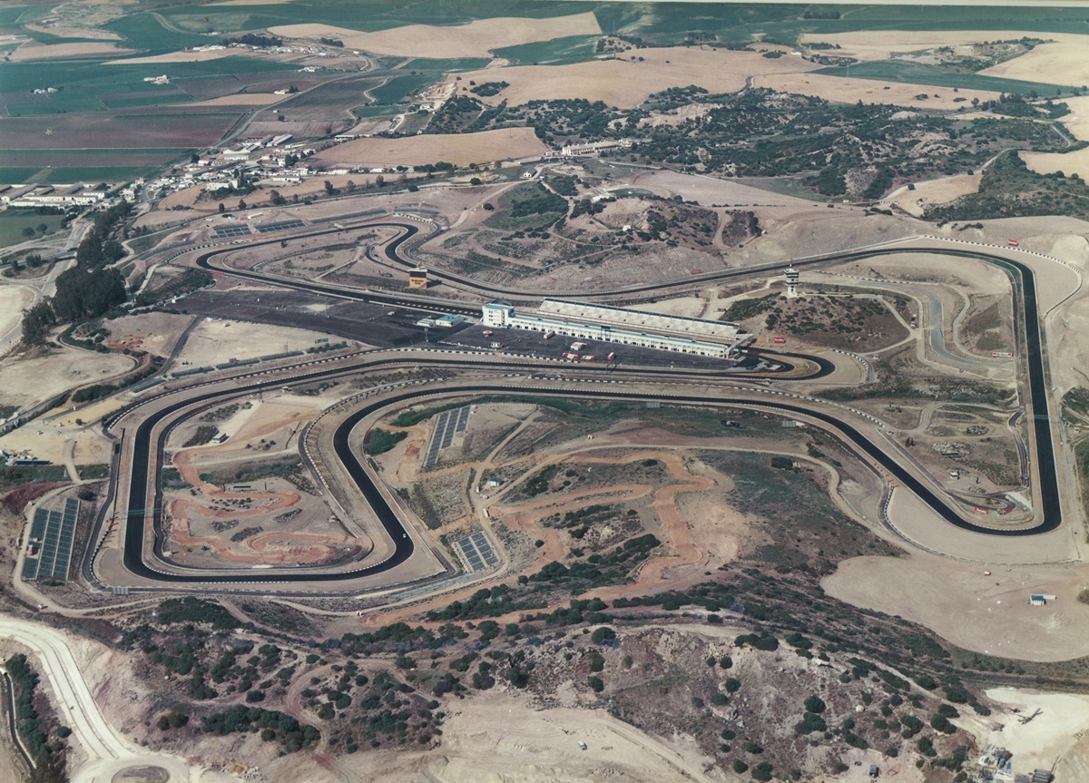 Vista aérea del trazado antiguo