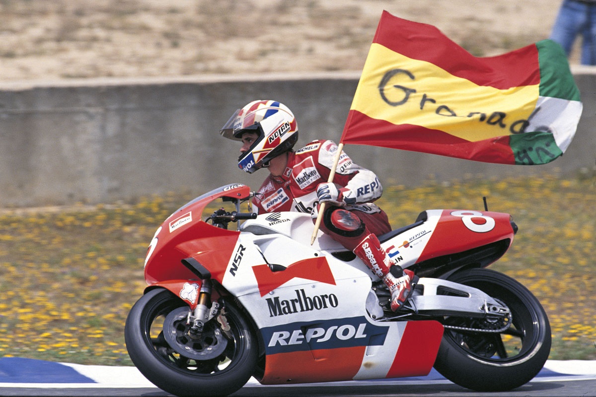 Alex Crivillé en el GP de Jerez de 1993