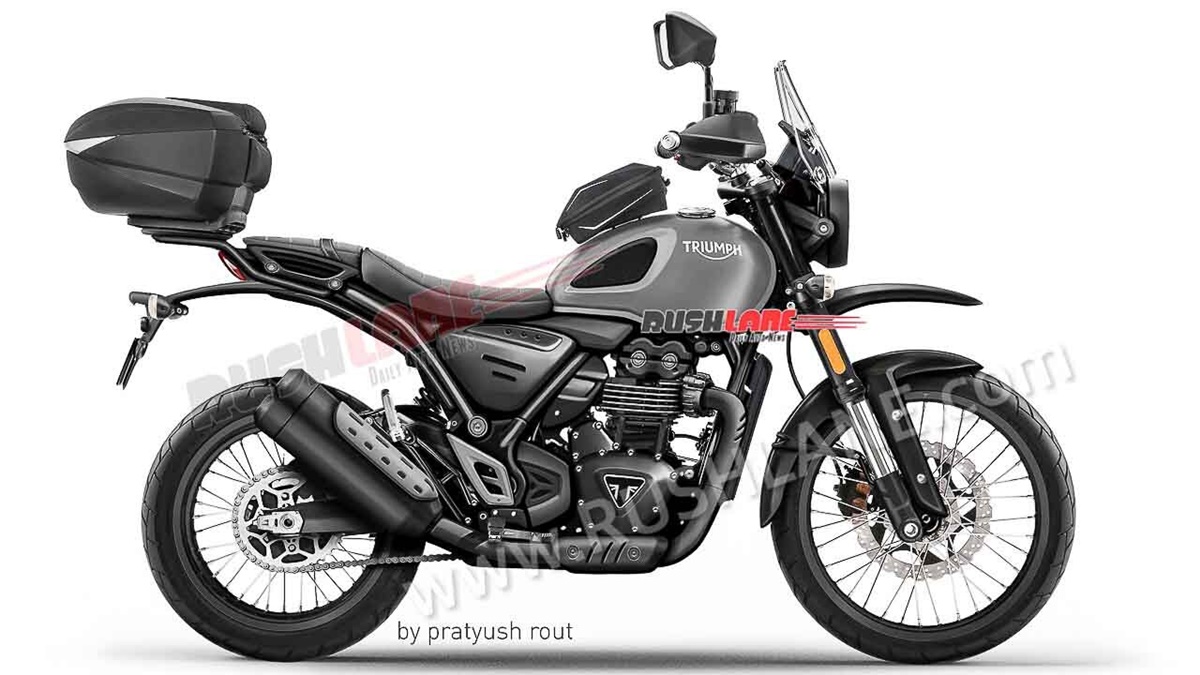 Triumph-Bajaj adventure según Pratyush Rout