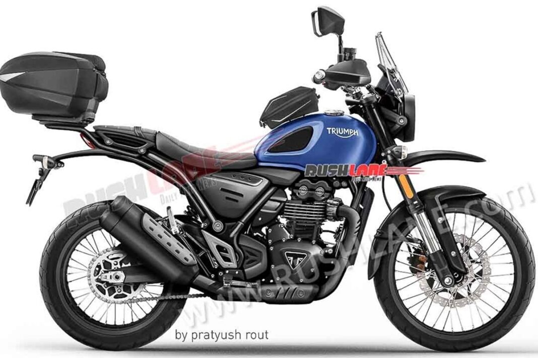 Triumph-Bajaj adventure según Pratyush Rout