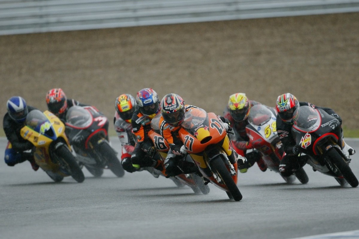 Primera victoria de Simoncelli en un GP en el GP de Jerez de 2004