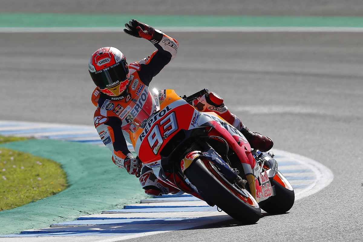 Marc Márquez en el GP de Jerez de 2018