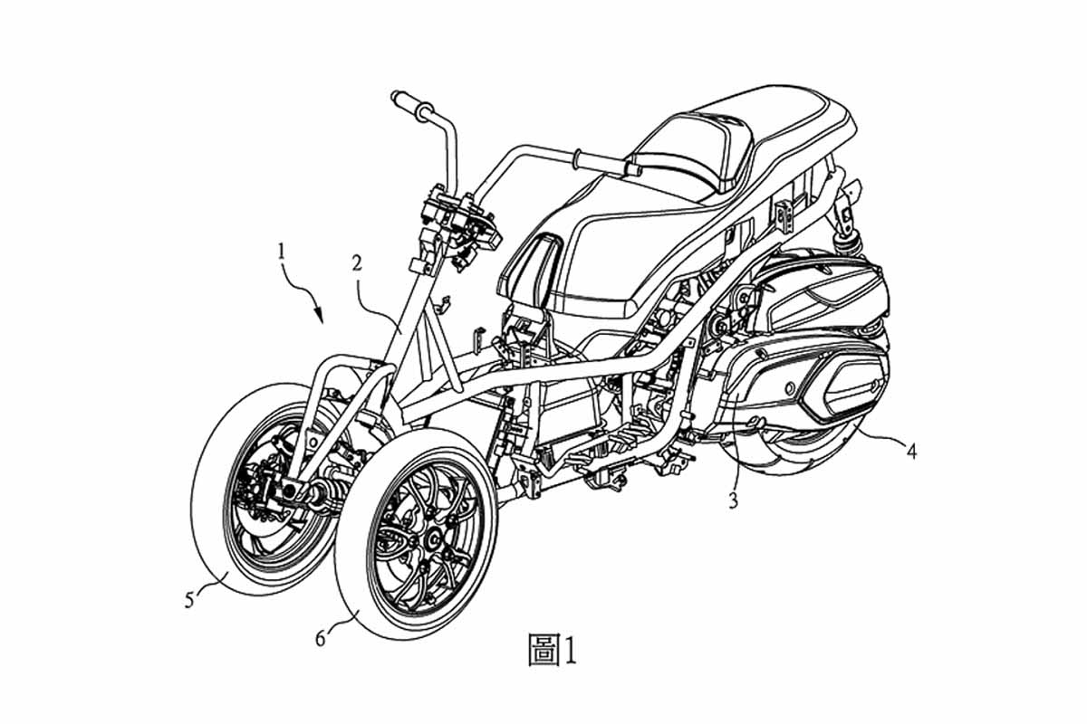 SYM podría estar preparando un scooter de tres ruedas