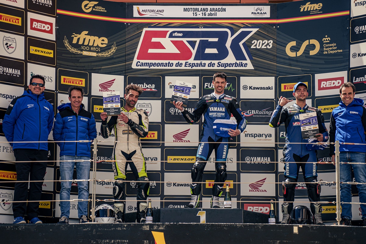 Primera prueba de la Yamaha R7 Cup 2023