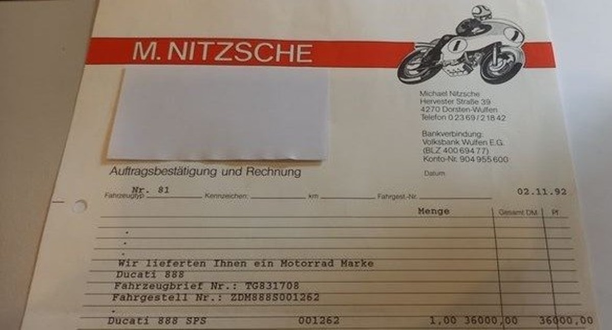Ducati 888 SPS 1992 en detalle