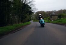 Yambretta RD350 en acción