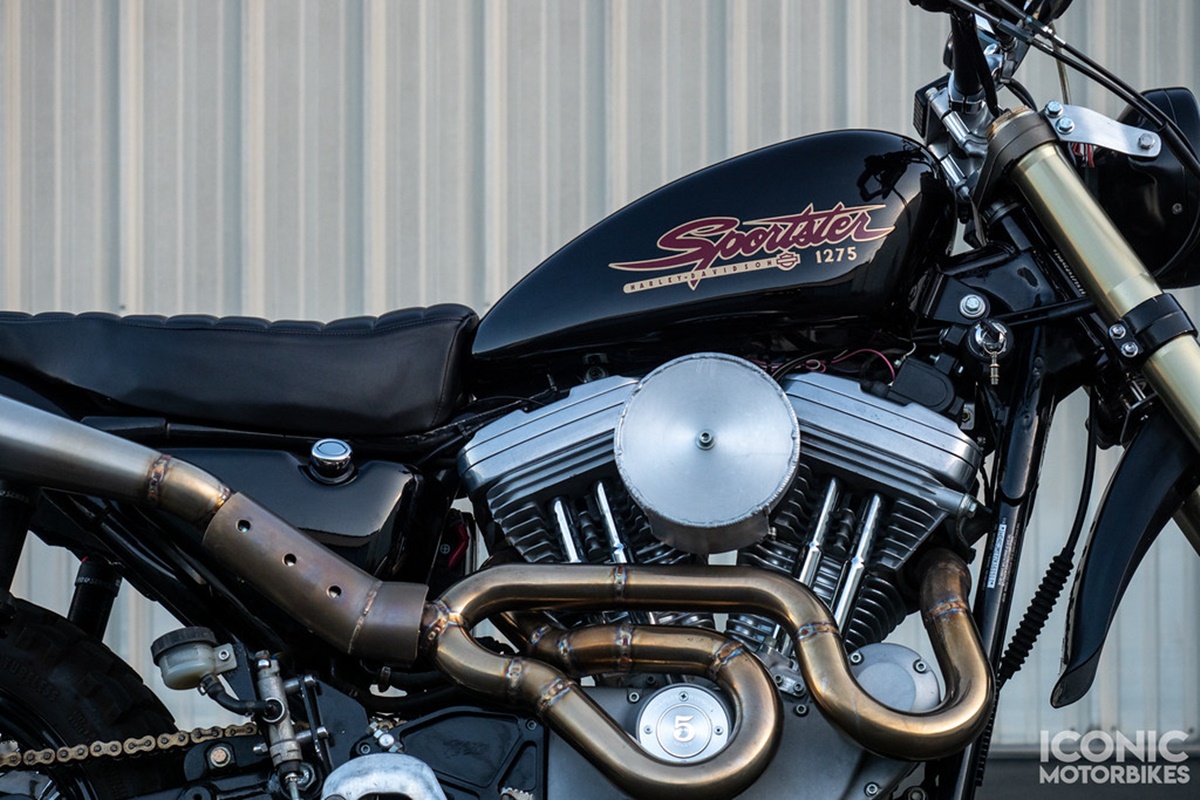 Harley-Davidson Sportster 883 scrambler en detalle