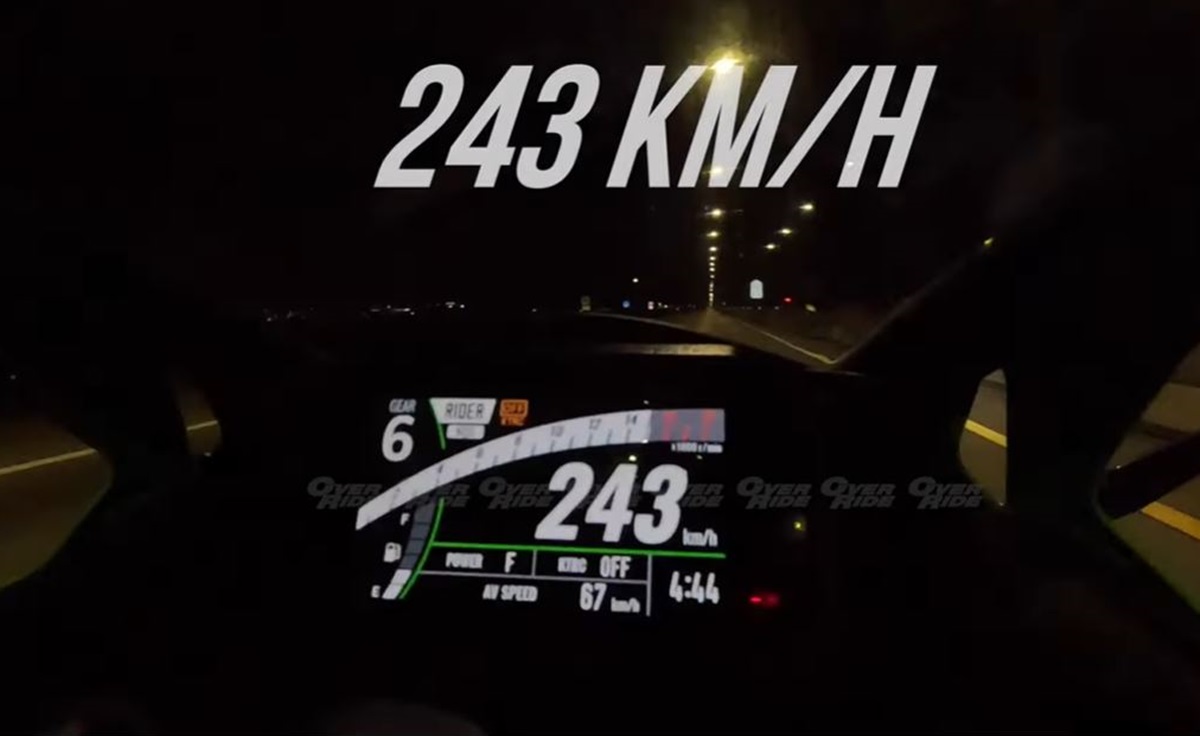 Velocidad máxima de la Kawasaki Ninja ZX-4R 2023