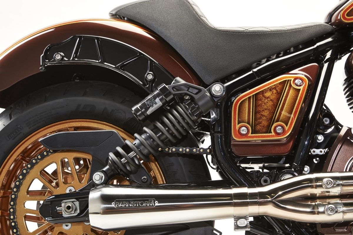 Indian Sport Chief 'Forged' by Barnstorm Cycles en detalle