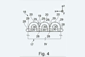 Imagen sobre el registro de patente del asiento regulable de BMW