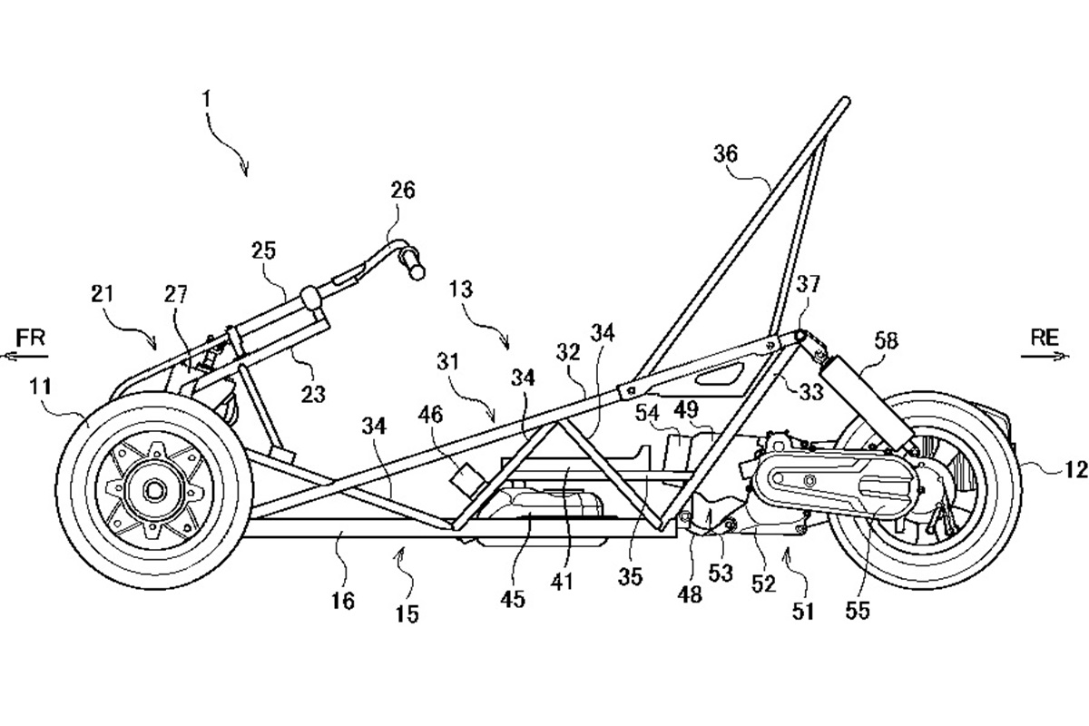 Registro de patentes del nuevo triciclo de Suzuki