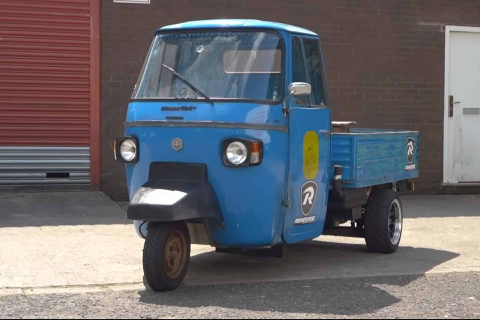 Piaggio Ape con motor de Suzuki Hayabusa...¡Simplemente bestial!