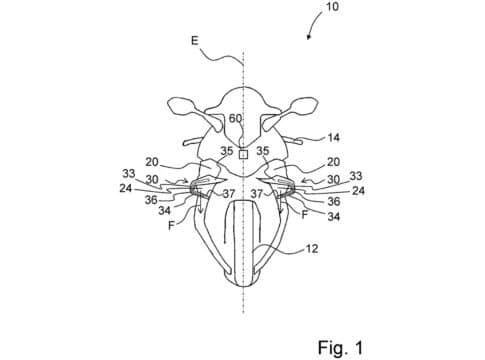 BMW Motorrad patenta unos alerones frontales con intermitentes integrados