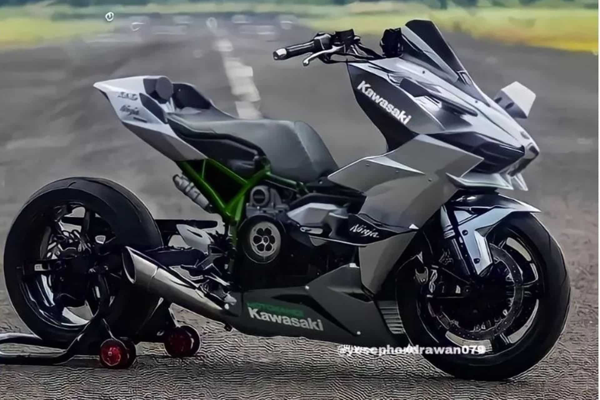 Kawasaki J1000 H2: El primer maxi-scooter "turbado" que podría llegar en 2024