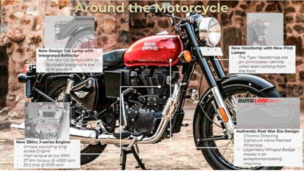 La nueva Royal Enfield Bullet 350 2024 al descubierto