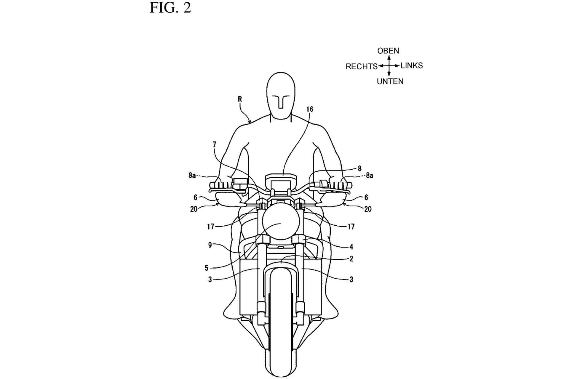 Honda patenta un sistema de retrovisores de anclaje inferior