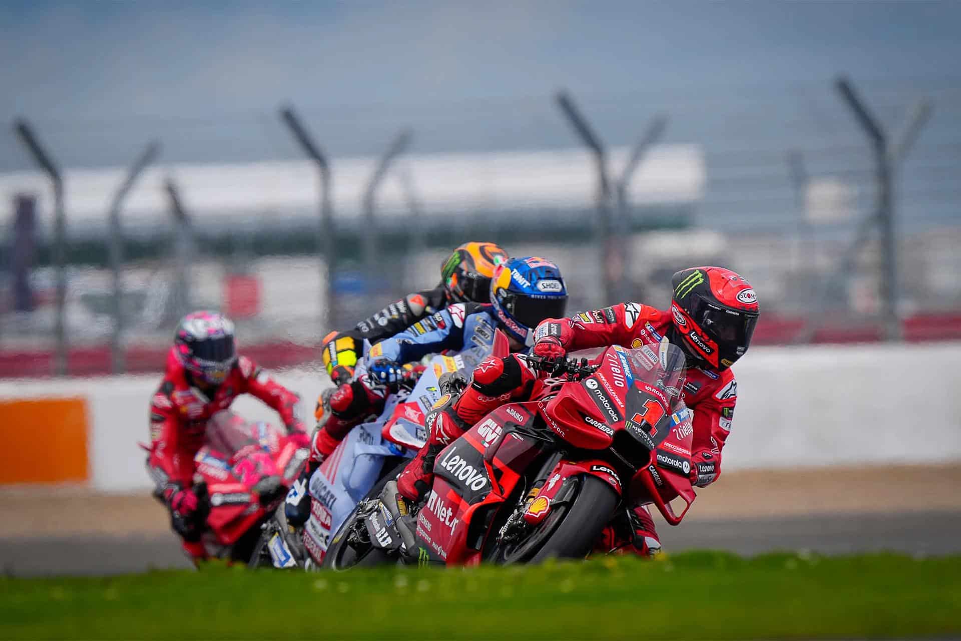 Bagnaia sale de Silverstone con 41 puntos de ventaja sobre Martin
