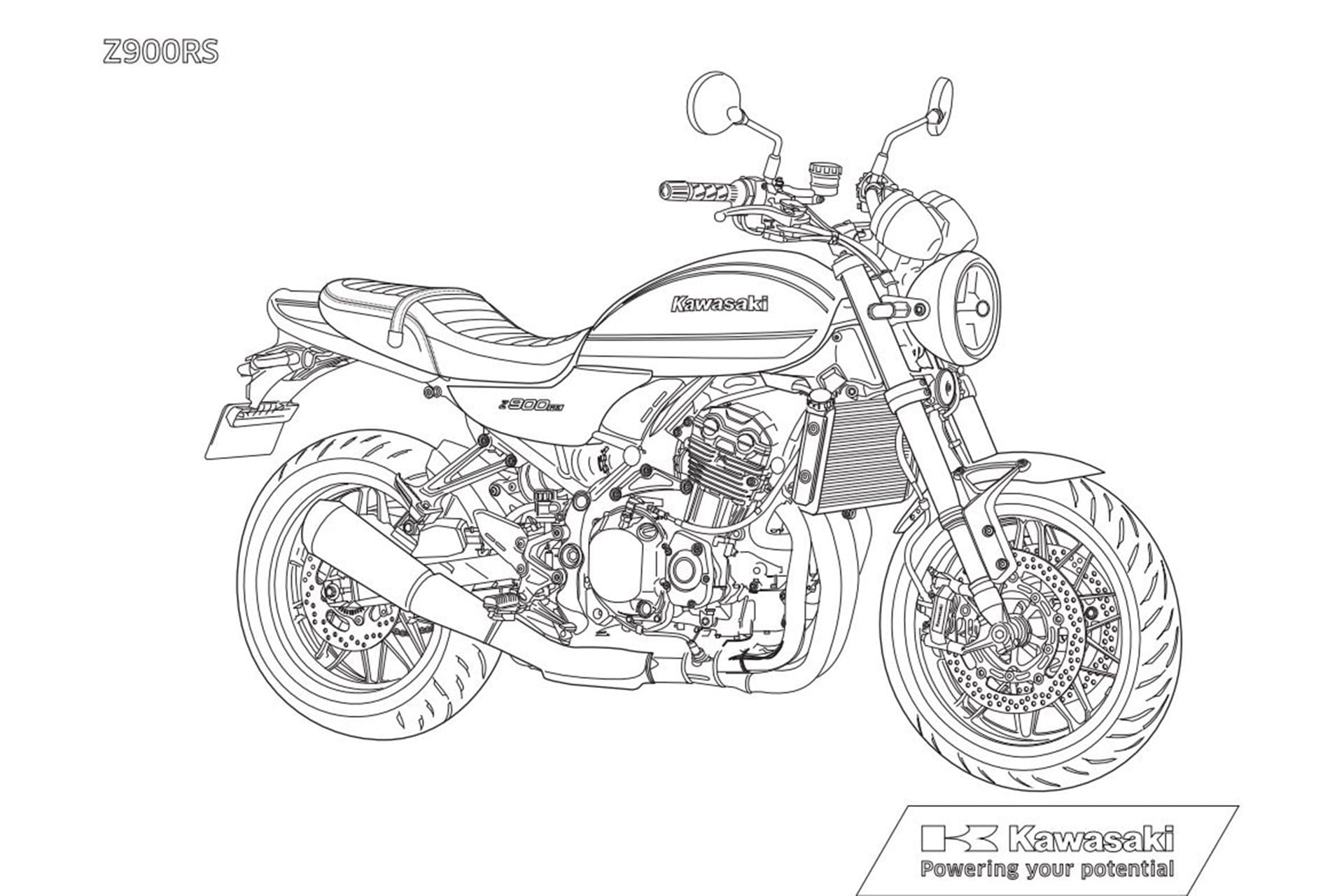 Las motos de Kawasaki ahora en "modo coloreable"