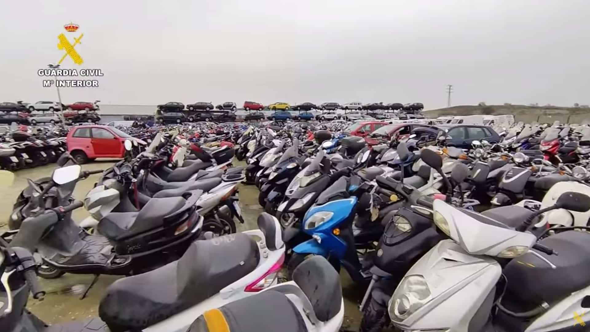 Desmantelan una red ilegal que exportaba motocicletas, desde España, a paises en Europa y Africa