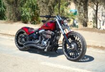 Harley Breakout Candy Red Llamativo y elegante a partes iguales