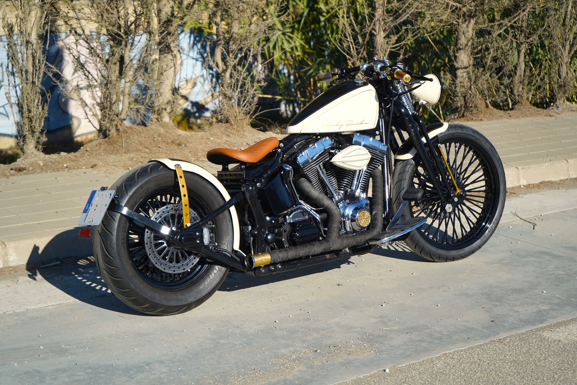 LDK Springer Bobber Cream: Una preparación Harley, con cierto aire retro, cargada de elegancia