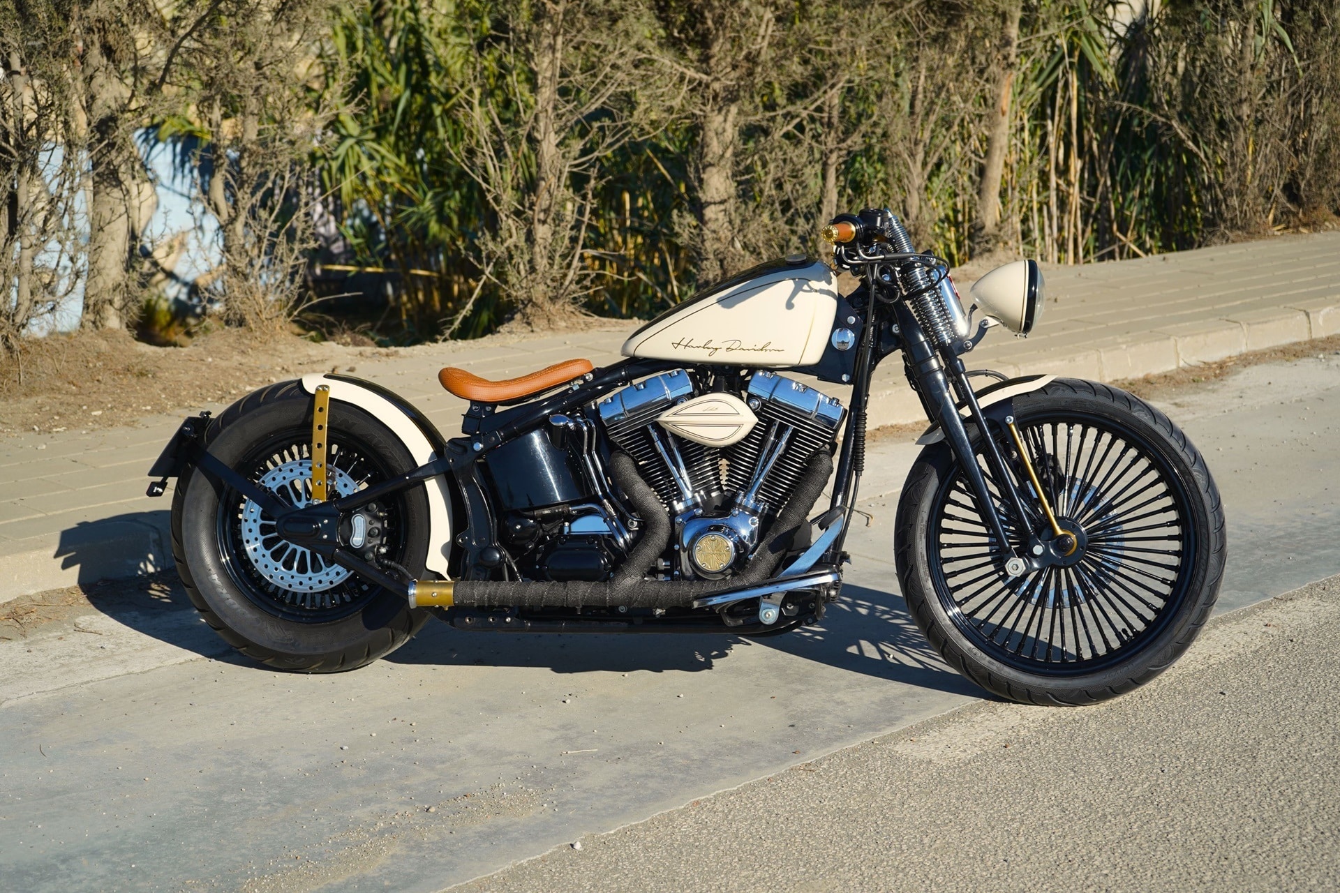 LDK Springer Bobber Cream: Una preparación Harley, con cierto aire retro, cargada de elegancia