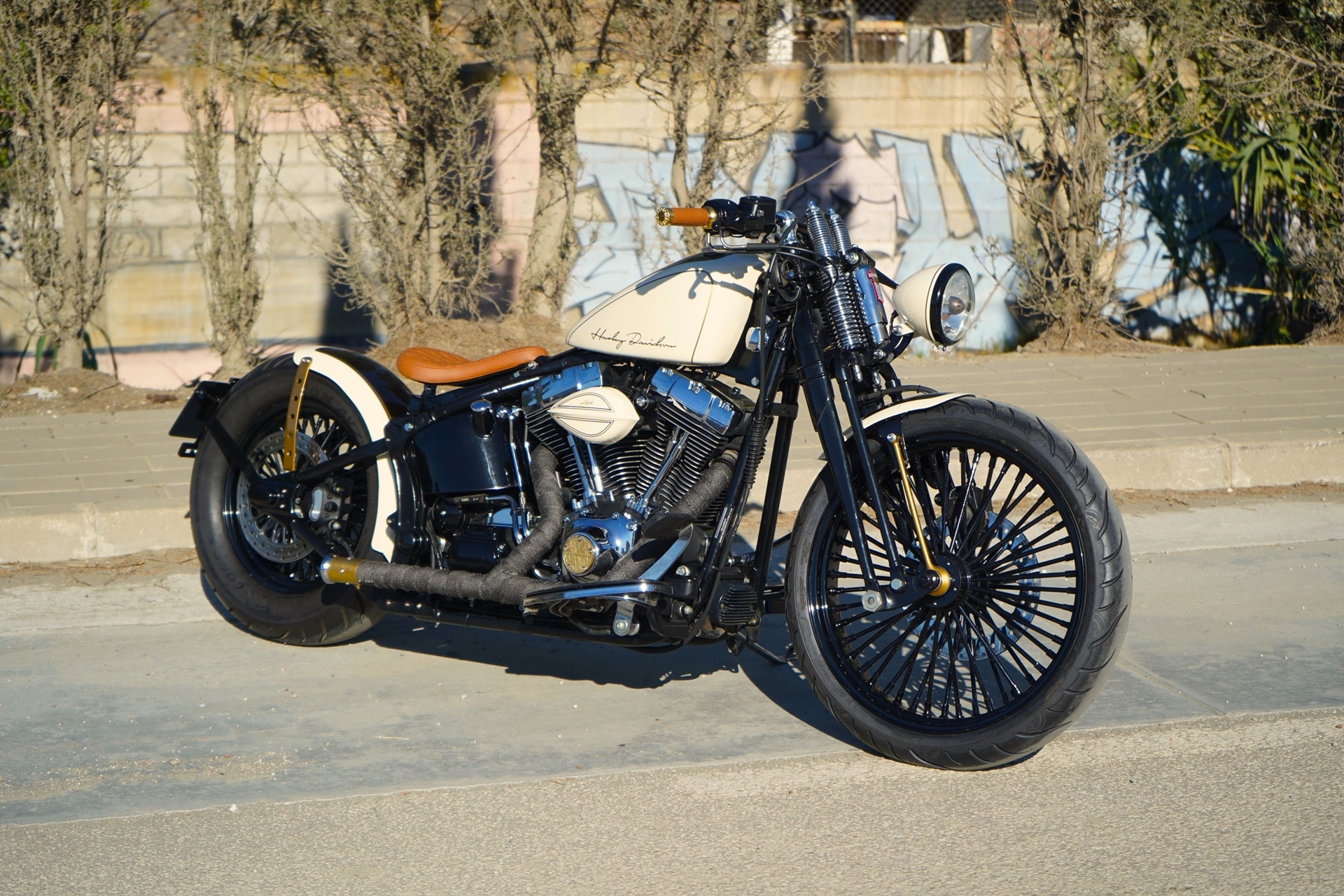 LDK Springer Bobber Cream: Una preparación Harley, con cierto aire retro, cargada de elegancia