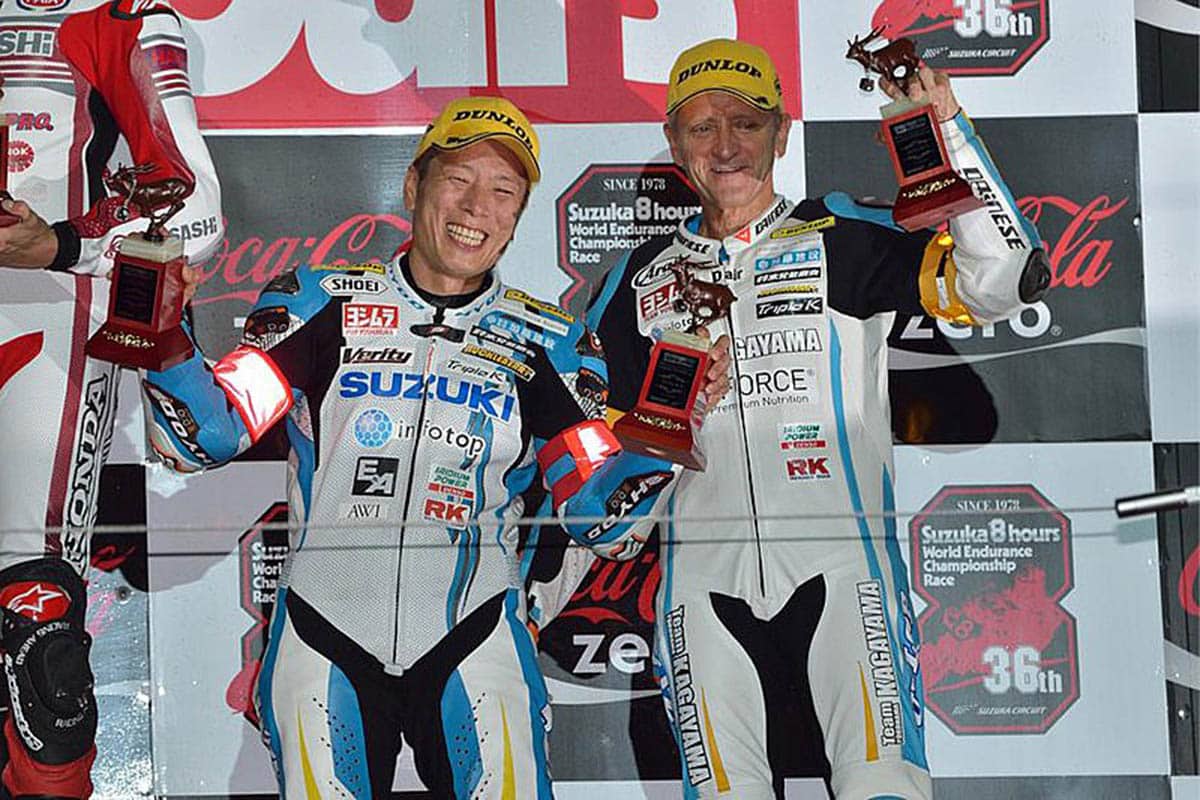 Casi con 50 años volvió a competir y subió al podio de las 8H de Suzuka