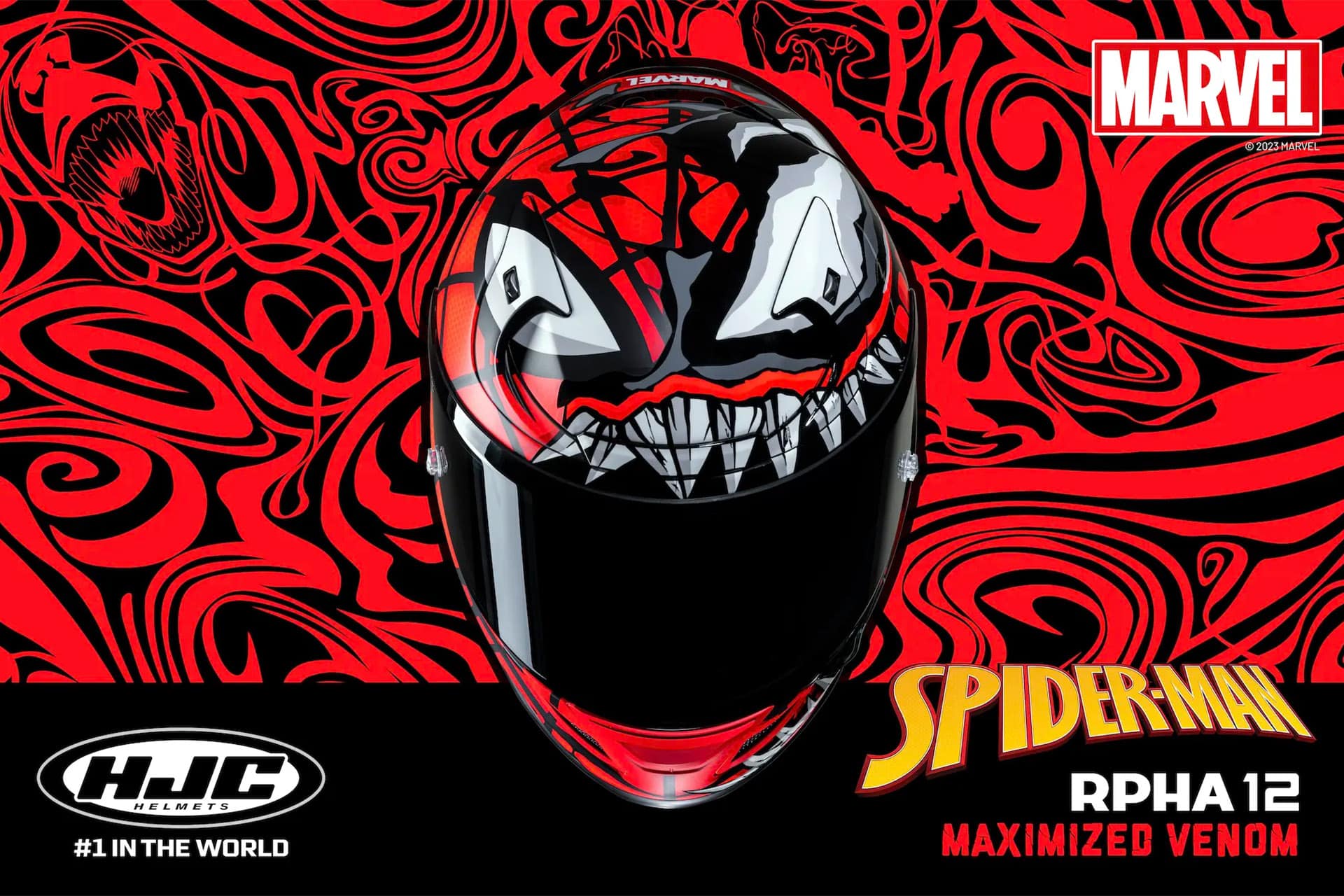 HJC RPHA 12 Maximized Venom: culto al universo Spider-Man
