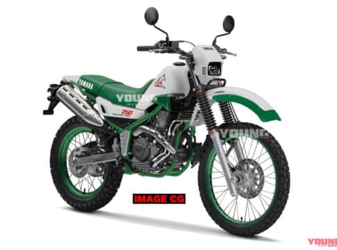 La versión de Young Machine de esta moto histórica es retro