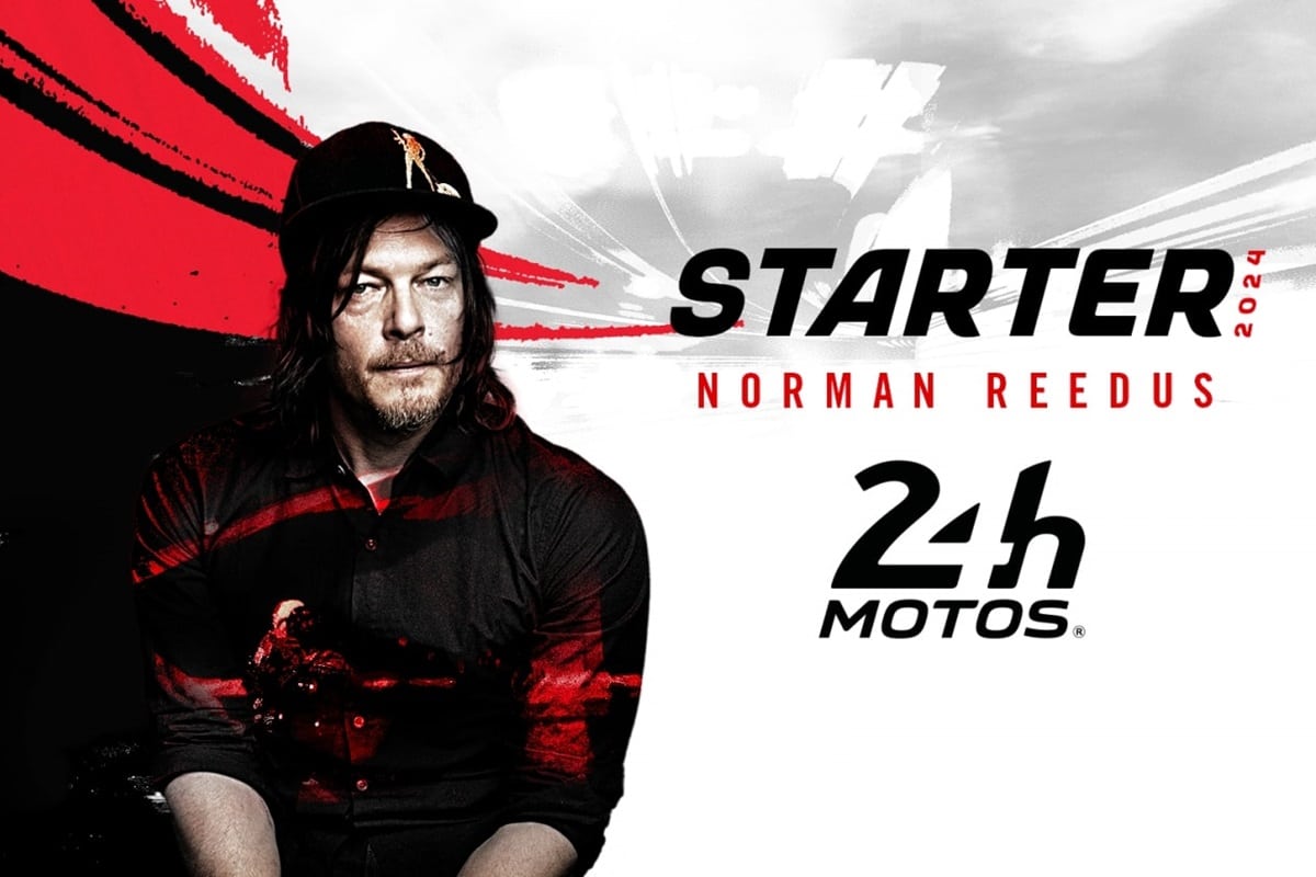 Norman Reedus encargado de dar la salida en la primera prueba del FIM EWC 2024, las "24 Horas de Motos"
