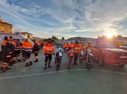 Voluntarios con motos de enduro se integran en la Unidad de Protección Civil de Cebreros