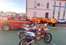 Voluntarios con motos de enduro se integran en la Unidad de Protección Civil de Cebreros