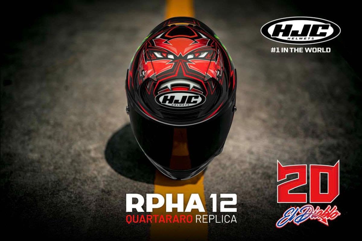 "Quartararo Replica", la última y espectacular gráfica de HJC para su casco deportivo RPHA 12